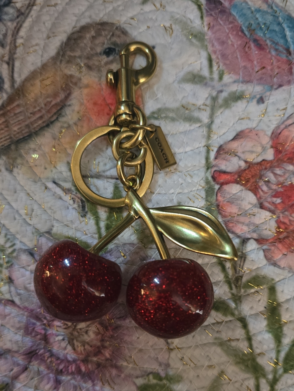 Coach Red Cherry Bag Charm